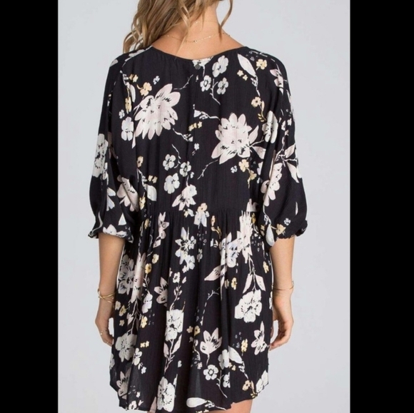 Billabong Black and White Patterned Dress - Picture 3 of 4
